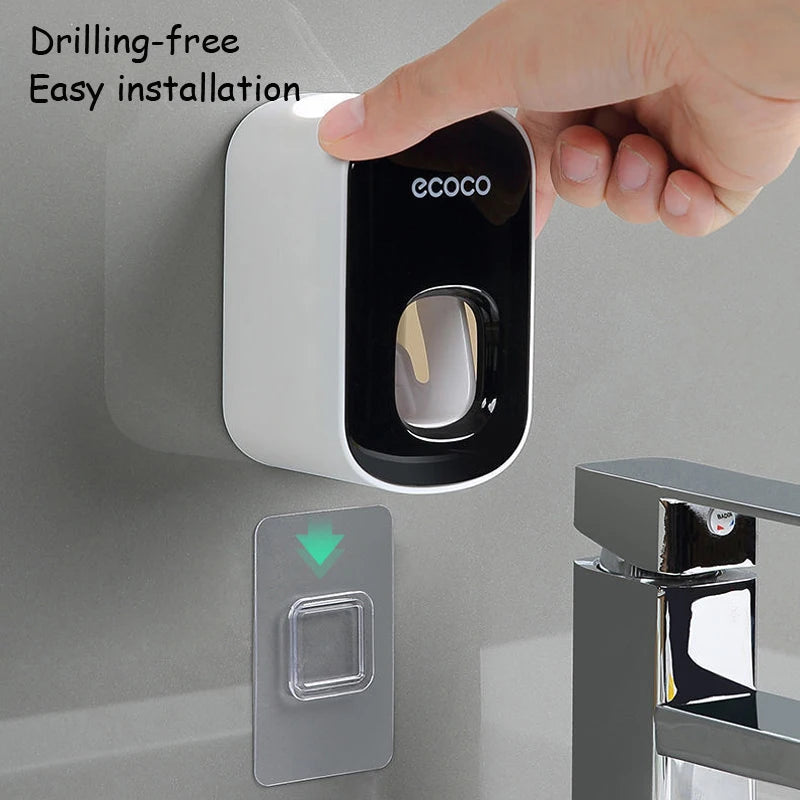 EcoPress™ Wall-Mounted Toothpaste Dispenser