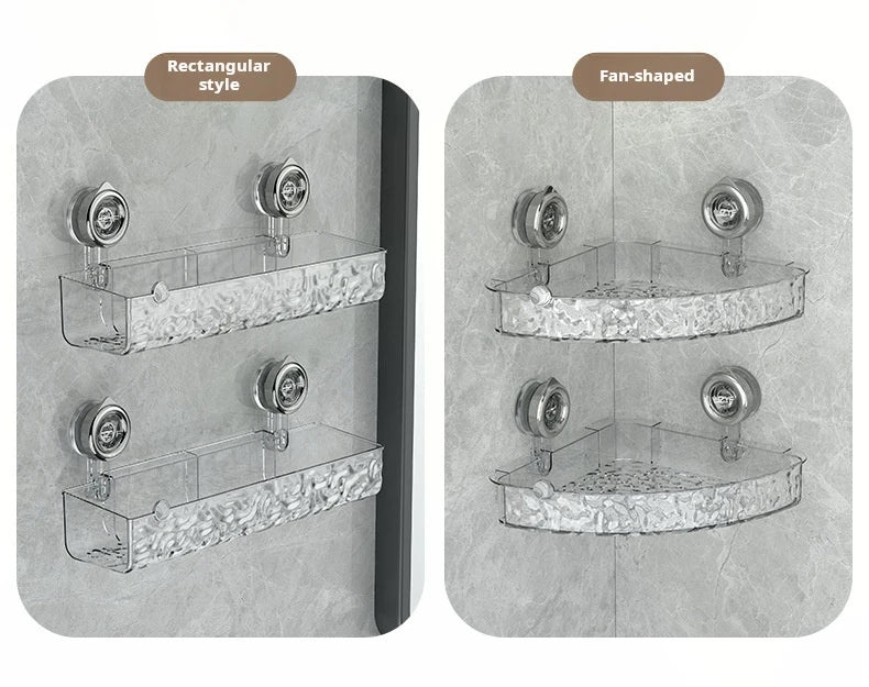Ripple Suction Cup Bathroom Organizer