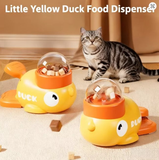 Yellow Duck Pet Feeder
