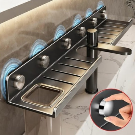 No-Drill Bathroom Vanity Storage Shelf